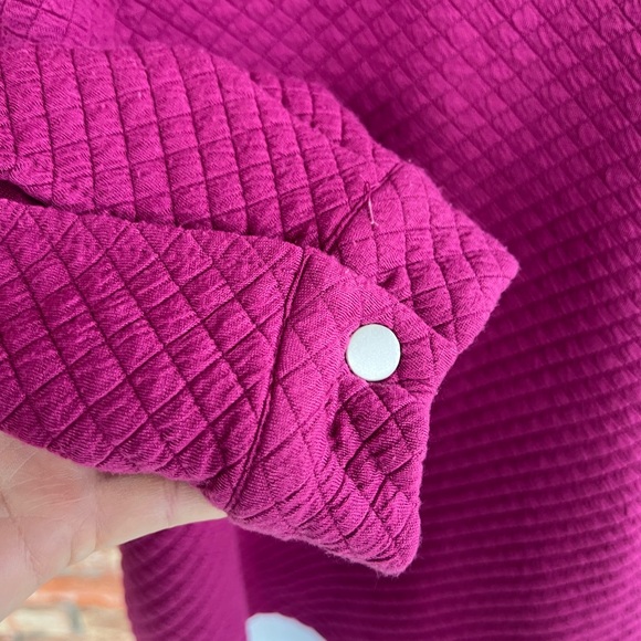 Musk Luks Ted quilted snap front with collar and long sleeve snap cuffs - Picture 6 of 9